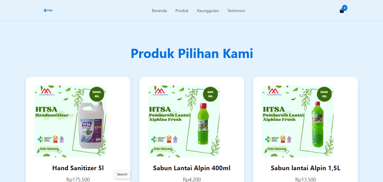 Project E-Commerce Website
